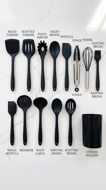 14-Piece Silicone Utensils Set