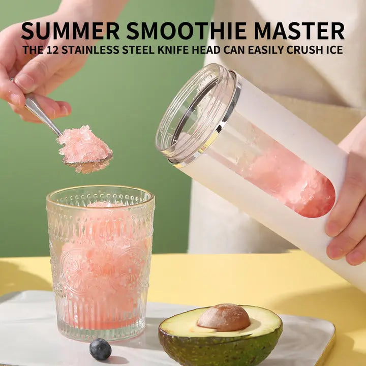 Blend On-the-Go: The Ultimate Portable Rechargeable Smoothie Maker